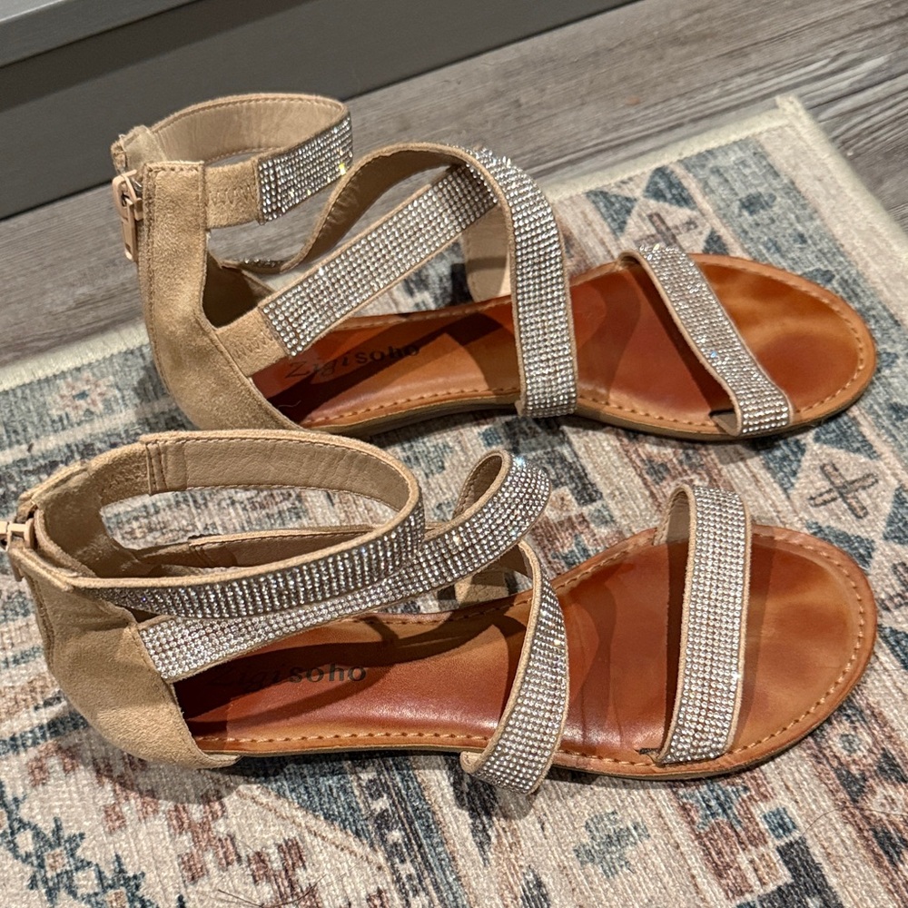 Zigi Soho Sparkly Strappy Sandals - Picture 2 of 5